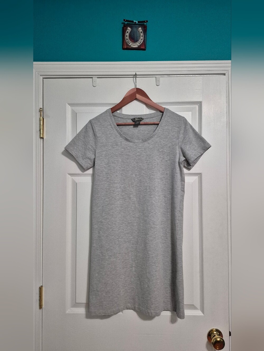 Everyday T-shirt Dress In Light Heather Gray